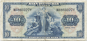 10 Deutsche Mark 1949 (Allegorische Darstellungen) 1