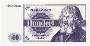 100 Einheiten (Probemuster der Bundesdruckerei Berlin) 1