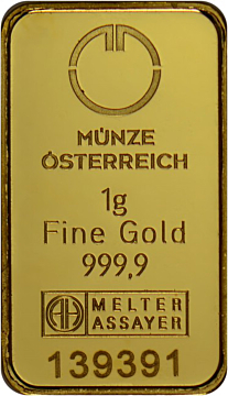 Austrian Mint Gold Bar 1 g