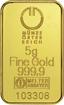 Austrian Mint Gold Bar 5 g