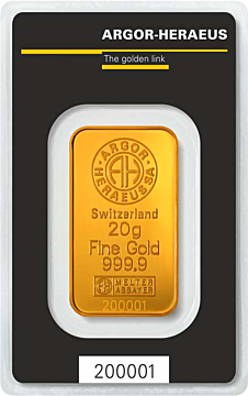 Argor-Heraeus Gold Bar 20 g