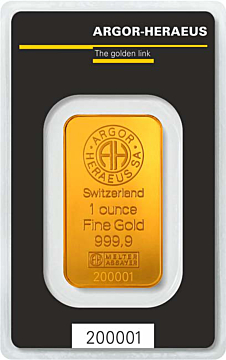 Argor-Heraeus Gold Bar 1 Oz